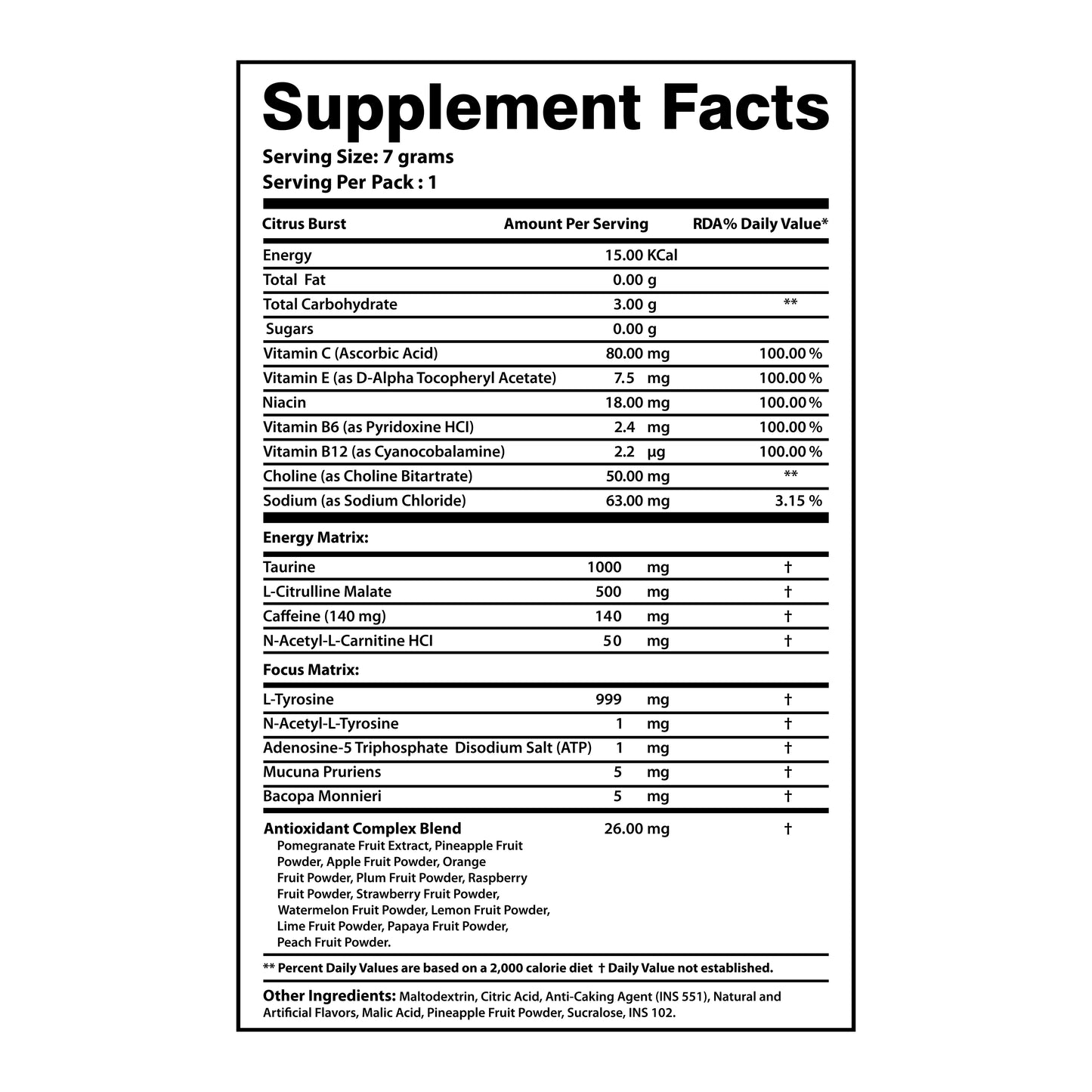 After Party – Citrus Fusion (18 Sachets) + Free Shipping & Shaker